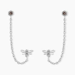 Histoire d'Or Bijoux D'oreilles Honey Argent Blanc Oxyde De Zirconium* Boucles D'Oreilles|Boucles D'Oreilles Fantaisie