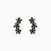 Discount Histoire d'Or Bijoux D'oreilles Midnight Royalty Plaqué Or Jaune Oxyde De Zirconium