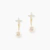 Histoire d'Or Bijoux D'oreilles Norah Or Jaune Perle De Culture Et Oxyde* Boucles D'Oreilles|Ear Cuffs