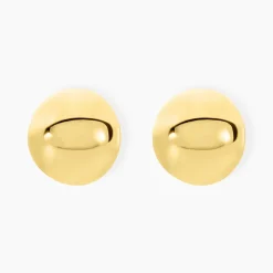 Hot Histoire d'Or Bijoux D'oreilles Perles Solaires Acier Jaune