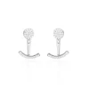 Online Histoire d'Or Bijoux D'oreilles Phybie Argent Blanc Oxyde De Zirconium