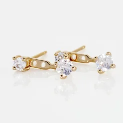 Histoire d'Or Bijoux D'oreilles Plaqué Or Dedale Oxydes De Zirconium* Boucles D'Oreilles|Boucles D'Oreilles Fantaisie