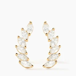 Histoire d'Or Bijoux D'oreilles Resa Or Jaune Oxyde De Zirconium* Boucles D'Oreilles|Ear Cuffs