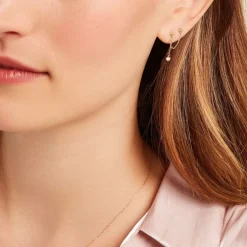 Histoire d'Or Bijoux D'oreilles Sly Or Jaune Oxyde De Zirconium* Boucles D'Oreilles|Ear Cuffs