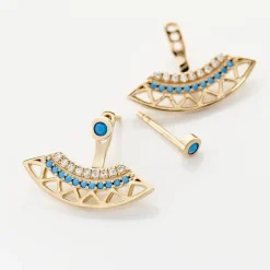 Histoire d'Or Bijoux D'oreilles Zoila Plaqué Or Jaune Oxyde De Zirconium* Boucles D'Oreilles|Boucles D'Oreilles Fantaisie