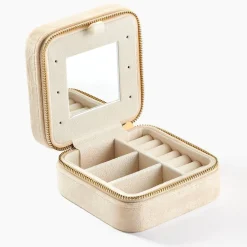 Histoire d'Or Boite à Bijou Tissu Beige* Produits De Soin Et Accessoires