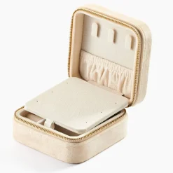 Histoire d'Or Boite à Bijou Tissu Beige* Produits De Soin Et Accessoires