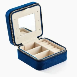 Histoire d'Or Boite à Bijou Tissu Bleu* Produits De Soin Et Accessoires