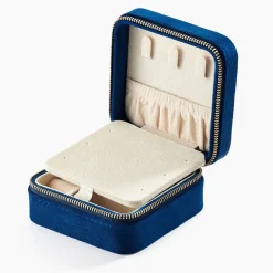 Histoire d'Or Boite à Bijou Tissu Bleu* Produits De Soin Et Accessoires