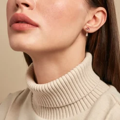 Histoire d'Or Boucle D'oreille Dépareillée Clematis Plaqué Or Jaune Spinelle Oxyde* Boucles D'Oreilles|Boucles D'Oreilles Fantaisie