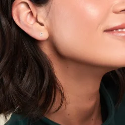 Histoire d'Or Boucle D'oreille Puce Unitaire Jodoca Or Jaune Oxyde De Zirconium* Boucles D'Oreilles|Piercings D'Oreilles