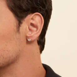 Histoire d'Or Boucle D'oreille Puce Unitaire Adam Plaqué Or Doré Oxyde* Boucles D'Oreilles|Piercings D'Oreilles