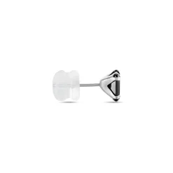 Histoire d'Or Boucle D'oreille Puce Unitaire Unitaire Or Blanc Oxyde