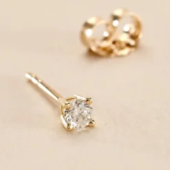 Best Histoire d'Or Boucle D'oreille Puce Unitaire Victoria or jaune diamant