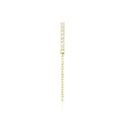 Histoire d'Or Boucle D'oreille Unitaire Barbra Or Jaune Oxyde De Zirconium* Boucles D'Oreilles|Piercings D'Oreilles