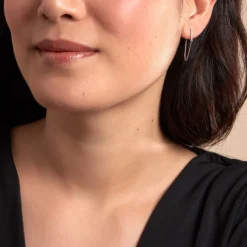 Histoire d'Or Boucle D'oreille Unitaire Barbra Or Jaune Oxyde De Zirconium* Boucles D'Oreilles|Piercings D'Oreilles