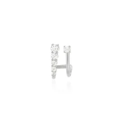 Histoire d'Or Boucle D'oreille Unitaire Minty Argent Blanc Oxyde De Zirconium* Boucles D'Oreilles|Piercings D'Oreilles