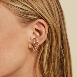 Histoire d'Or Boucle D'oreille Unitaire Agave Acier Jaune* Boucles D'Oreilles|Piercings D'Oreilles