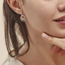 Histoire d'Or Boucles D'oreilles Argent Blanc Alanna Ambres* Boucles D'Oreilles|Boucles D'Oreilles Fantaisie