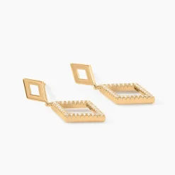 Histoire d'Or Boucles D'oreilles Brody Plaqué Or Jaune Oxydes De Zirconium* Boucles D'Oreilles|Boucles D'Oreilles Fantaisie