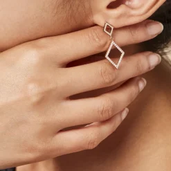 Histoire d'Or Boucles D'oreilles Brody Plaqué Or Jaune Oxydes De Zirconium* Boucles D'Oreilles|Boucles D'Oreilles Fantaisie