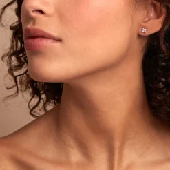 Histoire d'Or Boucles D'oreilles Dépareillées June Argent Blanc Oxyde De Zirconium* Boucles D'Oreilles|Boucles D'Oreilles Fantaisie