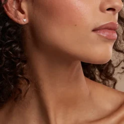 Histoire d'Or Boucles D'oreilles Dépareillées June Argent Blanc Oxyde De Zirconium* Boucles D'Oreilles|Boucles D'Oreilles Fantaisie