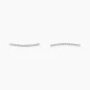 Histoire d'Or Boucles D'oreilles Grimpantes Fadoua Or Blanc Diamants* Boucles D'Oreilles|Boucles D'Oreilles Pendantes