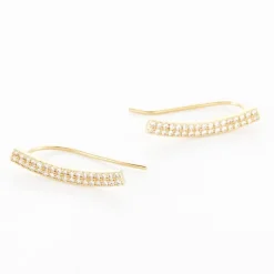 Histoire d'Or Boucles D'oreilles Grimpantes Jennyferine Plaqué Or Jaune Oxydes* Boucles D'Oreilles|Boucles D'Oreilles Fantaisie