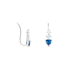 Histoire d'Or Boucles D'oreilles Lauressa Or Blanc Topaze Bleu Oxyde or blanc topaze bleu london