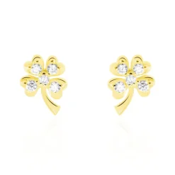 New Histoire d'Or Boucles D'oreilles Or Jaune Verdiane Oxydes