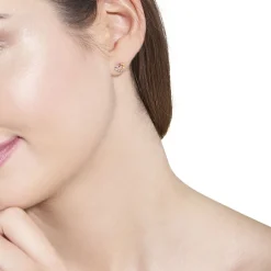 Sale Histoire d'Or Boucles D'oreilles Or Jaune Ernesta C艙ur Oxydes