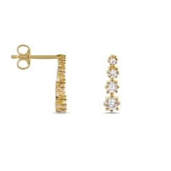 Sale Histoire d'Or Boucles D'oreilles Pendantes Plaqué Or Beisiris Oxydes De Zirconium