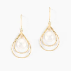 Histoire d'Or Boucles D'oreilles Pendantes Martyna Or Jaune Perle De Culture* Boucles D'Oreilles|Boucles D'Oreilles Pendantes