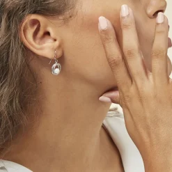 Histoire d'Or Boucles D'oreilles Pendantes Laury Argent  Perle De Culture Et Oxyde* Boucles D'Oreilles|Boucles D'Oreilles Fantaisie