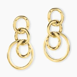 Histoire d'Or Boucles D'oreilles Pendantes Judie Acier Jaune* Boucles D'Oreilles|Boucles D'Oreilles Fantaisie