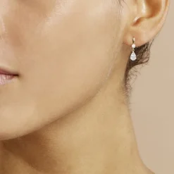 Histoire d'Or Boucles D'oreilles Pendantes Goutte Or Jaune Oxyde De Zirconium* Boucles D'Oreilles|Boucles D'Oreilles Pendantes