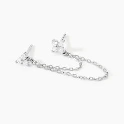 Histoire d'Or Boucles D'oreilles Pendantes Clova Argent Blanc Oxyde De Zirconium* Boucles D'Oreilles|Boucles D'Oreilles Fantaisie