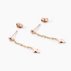 Histoire d'Or Boucles D'oreilles Pendantes Mimosa Argent Rose* Boucles D'Oreilles|Boucles D'Oreilles Fantaisie