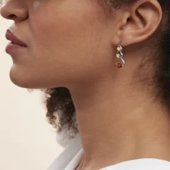 Histoire d'Or Boucles D'oreilles Pendantes Agneta Argent Blanc Ambre* Boucles D'Oreilles|Boucles D'Oreilles Fantaisie