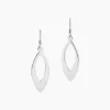Clearance Histoire d'Or Boucles D'oreilles Pendantes Andrienne Argent Blanc