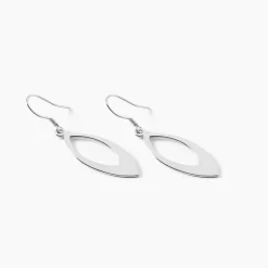 Clearance Histoire d'Or Boucles D'oreilles Pendantes Andrienne Argent Blanc