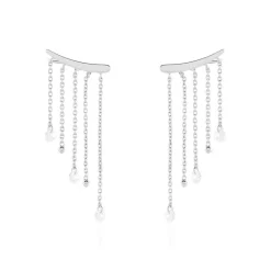 Histoire d'Or Boucles D'oreilles Pendantes Cainan Argent Blanc Oxyde De Zirconium* Boucles D'Oreilles|Boucles D'Oreilles Fantaisie