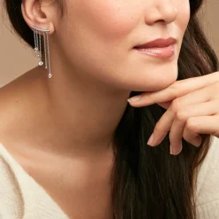 Histoire d'Or Boucles D'oreilles Pendantes Cainan Argent Blanc Oxyde De Zirconium* Boucles D'Oreilles|Boucles D'Oreilles Fantaisie