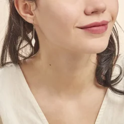 Outlet Histoire d'Or Boucles D'oreilles Pendantes Fabia Argent Blanc