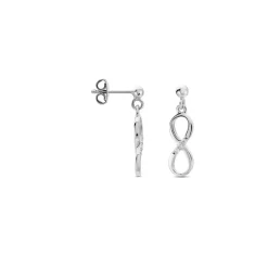 Histoire d'Or Boucles D'oreilles Pendantes Nohemi Argent Blanc Oxyde De Zirconium