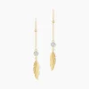 Histoire d'Or Boucles D'oreilles Pendantes Powoo Or Jaune Strass* Boucles D'Oreilles|Boucles D'Oreilles Pendantes