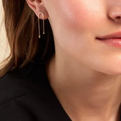 Histoire d'Or Boucles D'oreilles Pendantes Falling Star Or Jaune Oxyde De Zirconium* Boucles D'Oreilles|Boucles D'Oreilles Pendantes