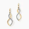 Hot Histoire d'Or Boucles D'oreilles Pendantes Taimi Or Jaune Diamant