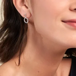 Histoire d'Or Boucles D'oreilles Pendantes Kimber Argent Blanc Oxyde De Zirconium* Boucles D'Oreilles|Boucles D'Oreilles Fantaisie